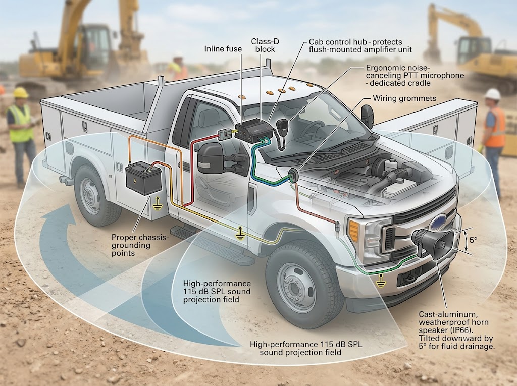 Vehicle PA & Intercom System Architecture