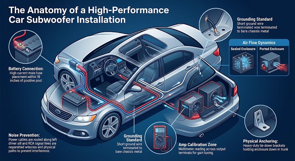 The Anatomy of a High-Performance Car Subwoofer Installation