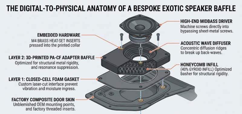 The Digital-to-Physical Anatomy of a Bespoke Exotic Speaker Baffle